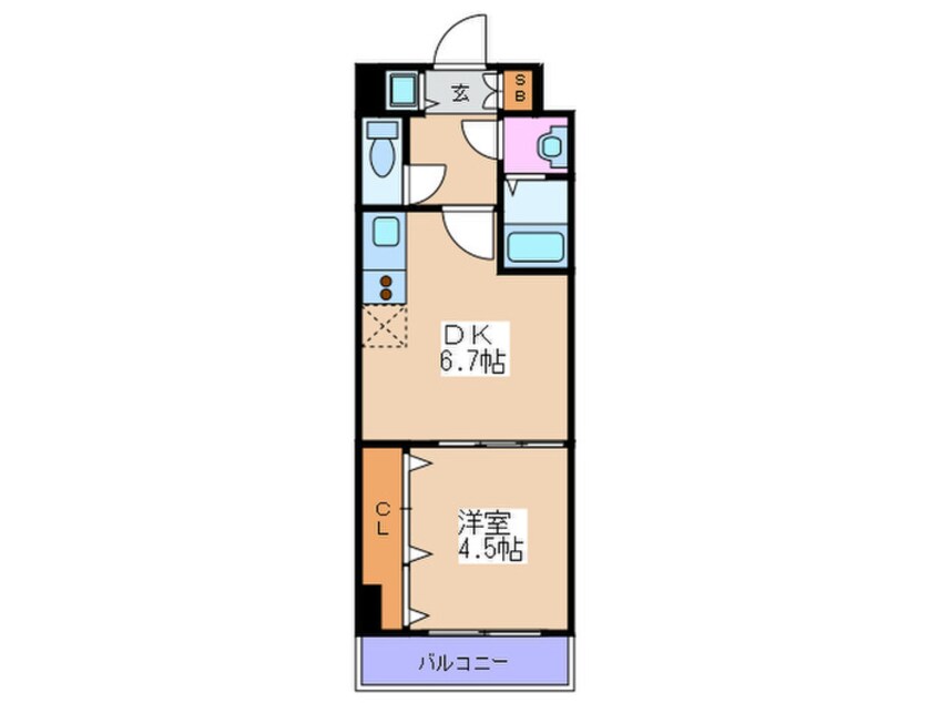 間取図 ONE ROOF FLAT FUKUSHIMA