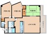 忠兵衛ビル晴嵐 3LDKの間取り