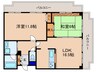 忠兵衛ビル晴嵐 2LDKの間取り