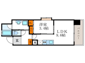間取図 アクアレリスト今出川