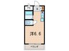 シャトー 仁川 1Rの間取り