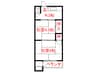 柳本荘 2Kの間取り