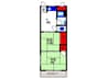 紫光マンション 2Kの間取り