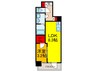 Alivis緑橋 1LDKの間取り