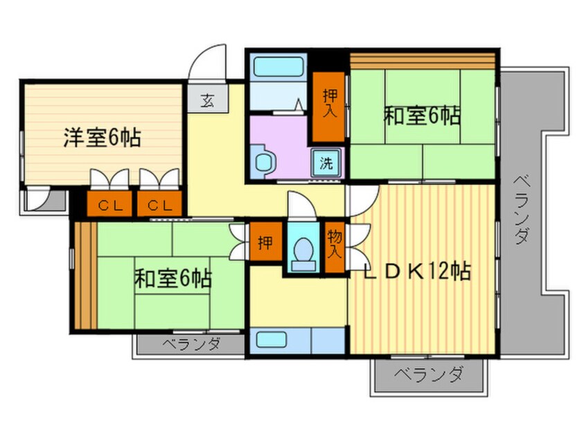 間取図 フラッツ藤井