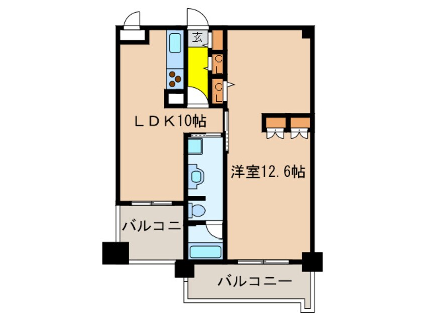 間取図 ＰＨＯＥＮＩＸ緑地公園