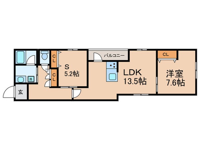 間取り図 シャーメゾン　ライズ　Ｏｎｅ