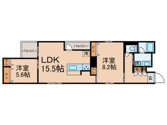 間取図 シャーメゾン　ライズ　Ｏｎｅ