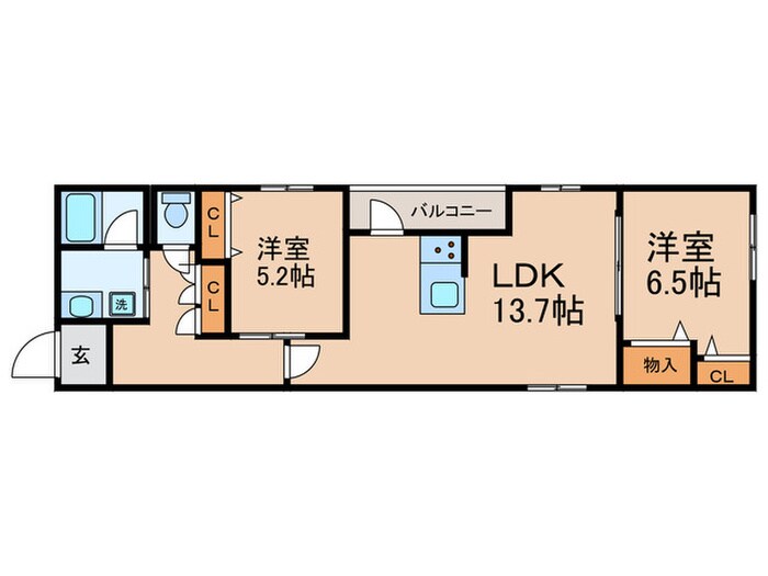 間取り図 シャーメゾン　ライズ　Ｏｎｅ