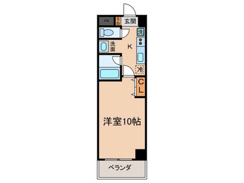 間取図 プラザ五条鴨川