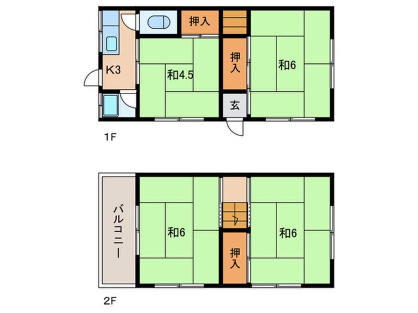 間取図 垂水区乙木二丁目戸建