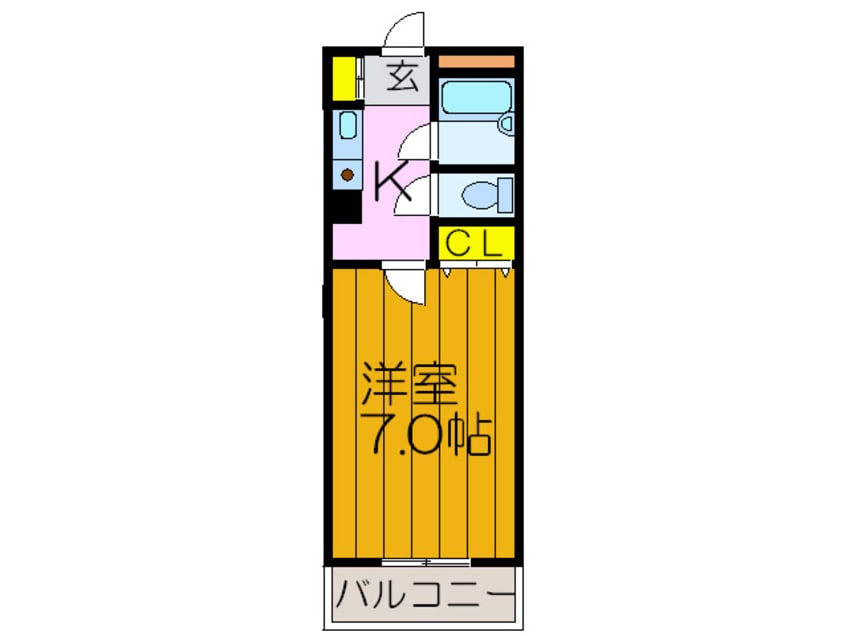 間取図 コンフォ－ト長尾