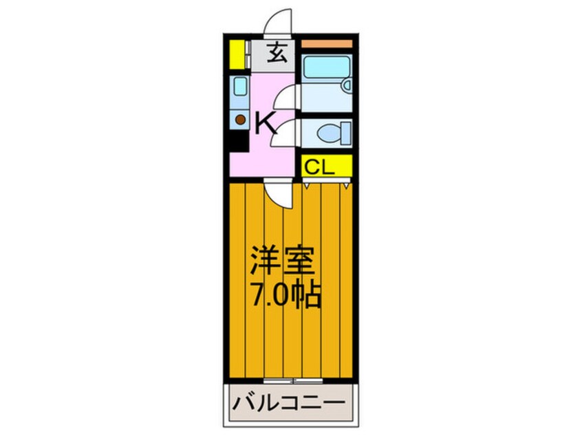 間取図 コンフォ－ト長尾