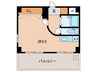 ディアコート塚新 1Rの間取り