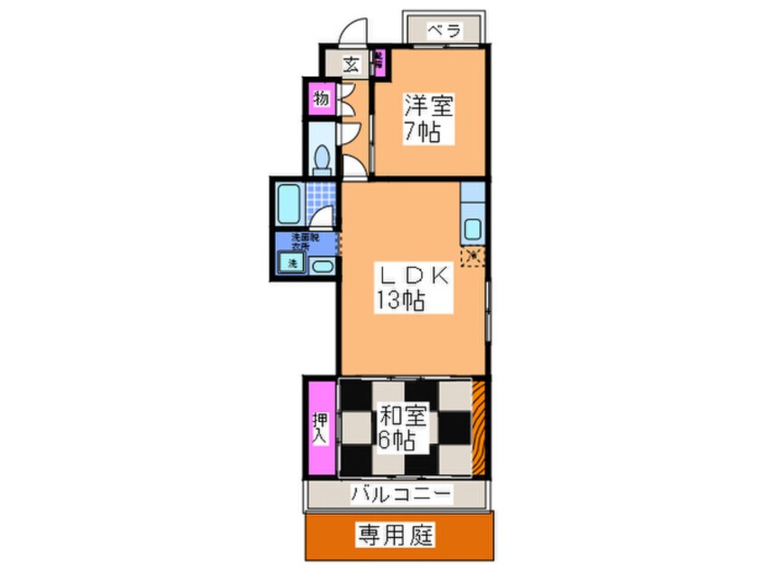 間取図 グリーンハイツあびこ