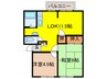 アーバンライフ石橋 2LDKの間取り