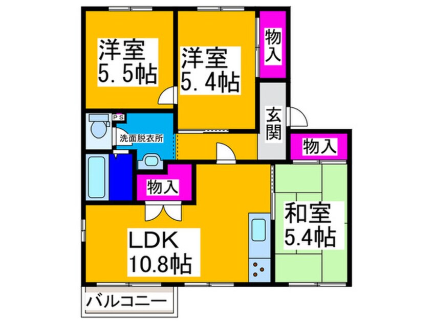 間取図 リバティハイツ