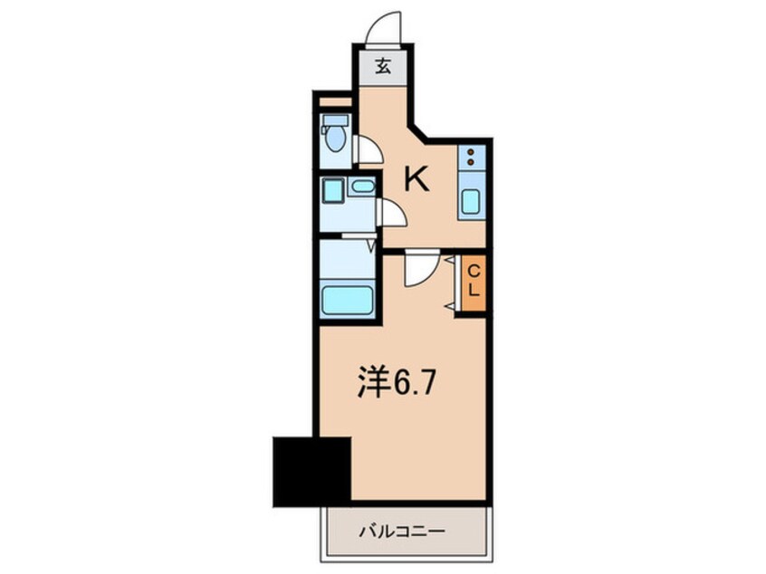 間取図 ｱﾄﾞﾊﾞﾝｽ神戸ﾗﾌｨﾅｰﾄ（1205）