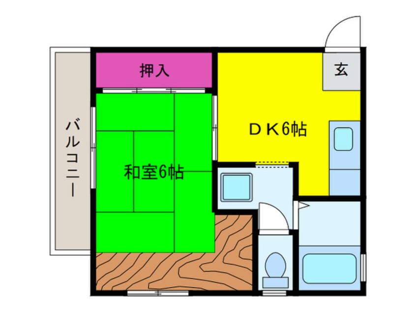 間取図 メゾン蛍池