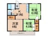 長谷ガ－デンハイツ 3Kの間取り
