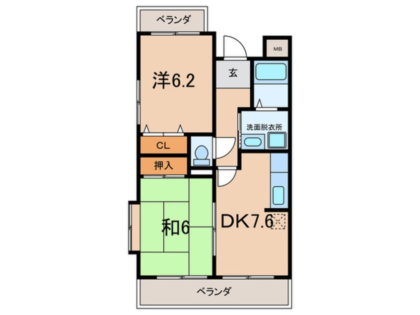 間取図 ジーナス甲子園口