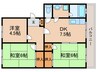 セイコ－ハイツ 3DKの間取り
