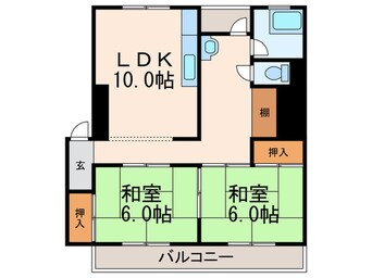 間取図 スカイハイツ辻崎