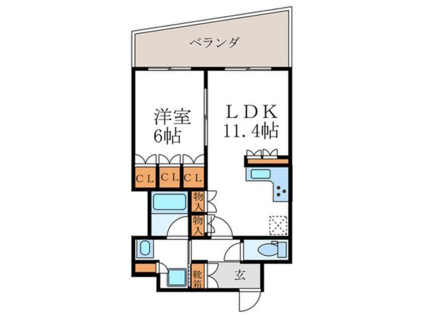 間取図 リーガル京都西陣Ⅱ（603）