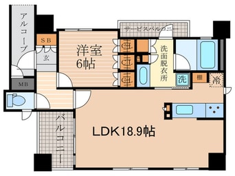 間取図 イーグルコート烏丸蛸薬師(805)