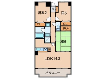 間取図 グランパティオ甲子園