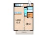 HEBELMAISON甲子園口北町EAST 1LDKの間取り