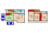 多田院2丁目戸建 4LDKの間取り