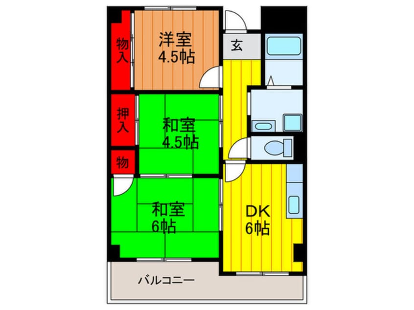 間取図 アビタ梶町