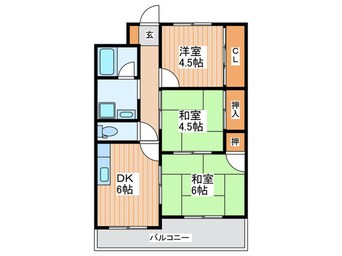 間取図 アビタ梶町