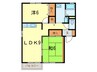 ハイツカルテット 2LDKの間取り