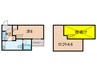 クラリス西明石 1Kの間取り