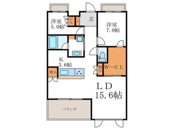 間取図 ローレルコート京都北野（208）