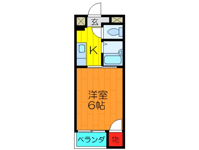 間取図 マンションデウミ　１