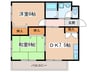 エムグランツ光陽 2DKの間取り