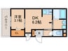 A-NEXT星ケ丘 1DKの間取り
