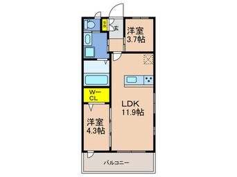 間取図 ＶｉｌｌａＢｏｎＭｉｒａｋｕ