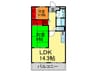 サンパティ－ク　メゾン 2LDKの間取り
