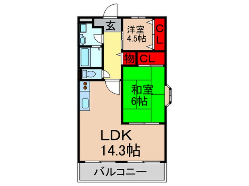 間取図 サンパティ－ク　メゾン
