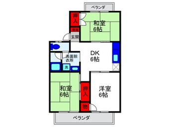 間取図 シャルムサカエ