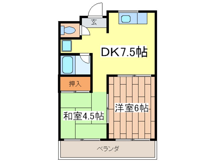 間取図 リバーサイドハ－ト