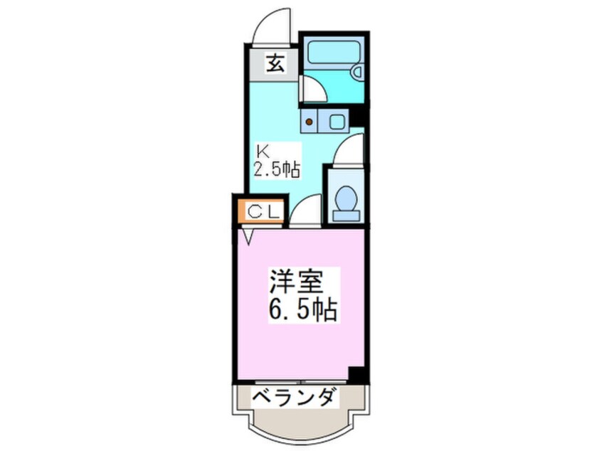 間取図 シティライフ千代崎