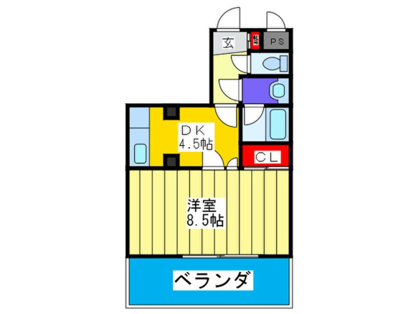 間取図 アンビエンテ清水谷（３F－５F）