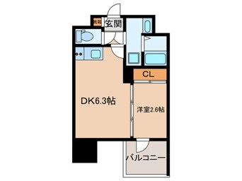 間取図 ミラージュパレス難波グランツ