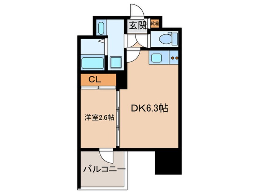 間取図 ミラージュパレス難波グランツ