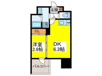 間取図 ミラージュパレス難波グランツ